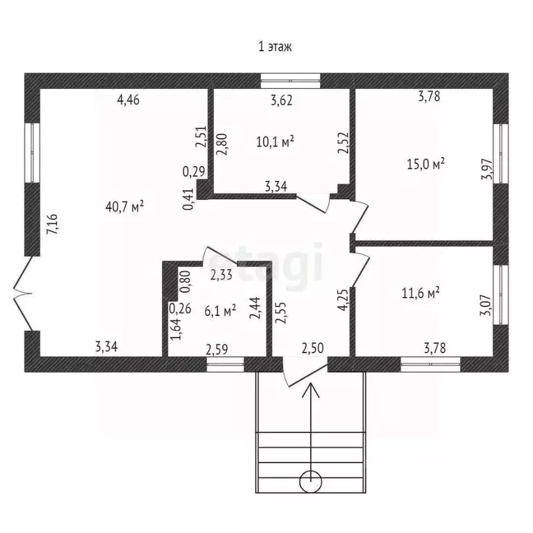 Дом в Башкортостан, Уфимский район, с. Миловка  (83 м) - Фото 1