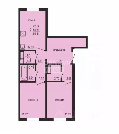 1-к кв. Челябинская область, Челябинский городской округ, пос. ... - Фото 1