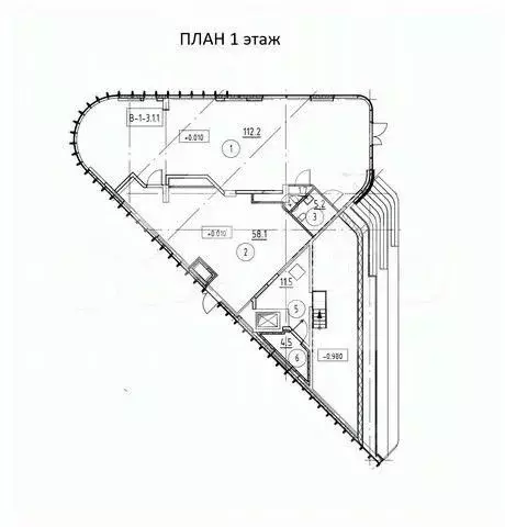 Помещение свободного назначения в Москва наб. Марка Шагала, 15к1 (255 ... - Фото 2