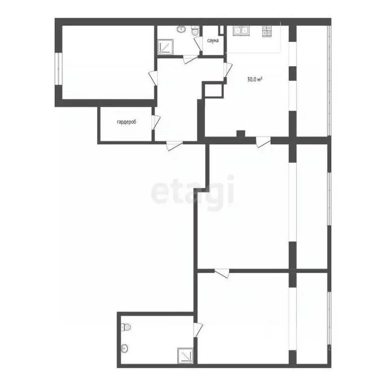 2-к кв. Тюменская область, Тюмень ул. Малыгина, 90 (122.0 м) - Фото 1