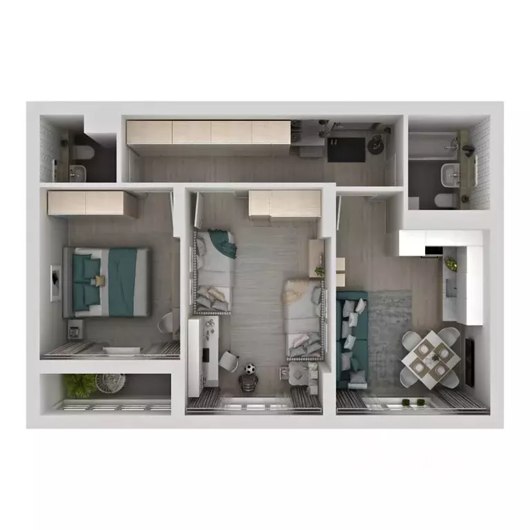 2-к кв. Самарская область, Самара Южное ш., 13 (60.25 м) - Фото 1