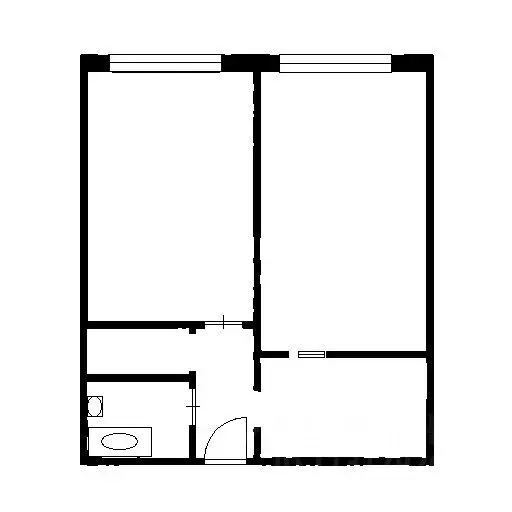2-к кв. Башкортостан, Уфа Вологодская ул., 27/1 (44.9 м) - Фото 2