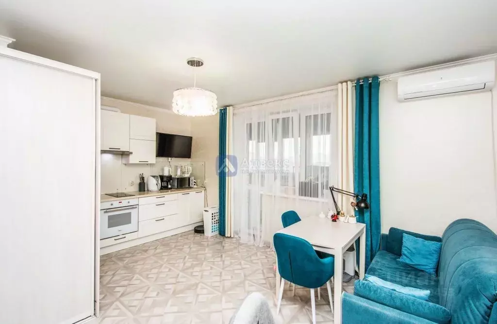 Студия Тюменская область, Тюмень ул. Дмитрия Менделеева, 2 (29.6 м) - Фото 2