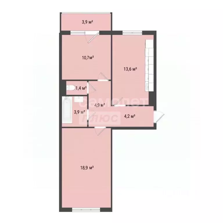 2-к кв. Омская область, Омск проезд 4-й Амурский, 15 (57.6 м) - Фото 2