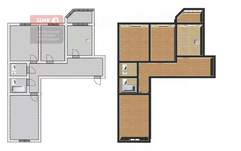 3-к кв. Рязанская область, Рязань Касимовское ш., 32к5 (98.7 м) - Фото 1