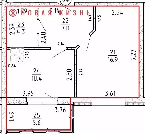 1-комнатная квартира: Самара, 4-й проезд, 8А (44 м) - Фото 1