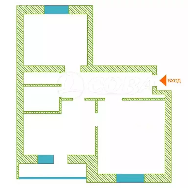 2-комнатная квартира: Тюмень, улица Дружбы, 73к2 (84 м) - Фото 2