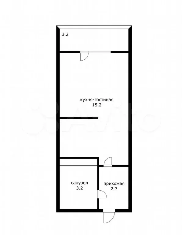 Квартира-студия, 23 м, 15/24 эт. - Фото 0