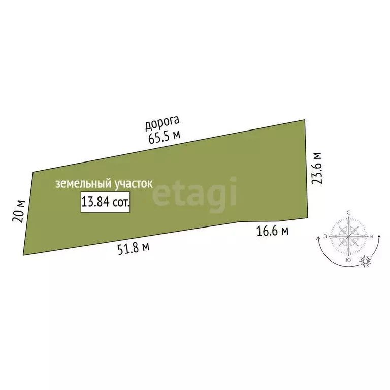 Участок в Белгород, микрорайон Новый, Сургутская улица (13.84 м) - Фото 1