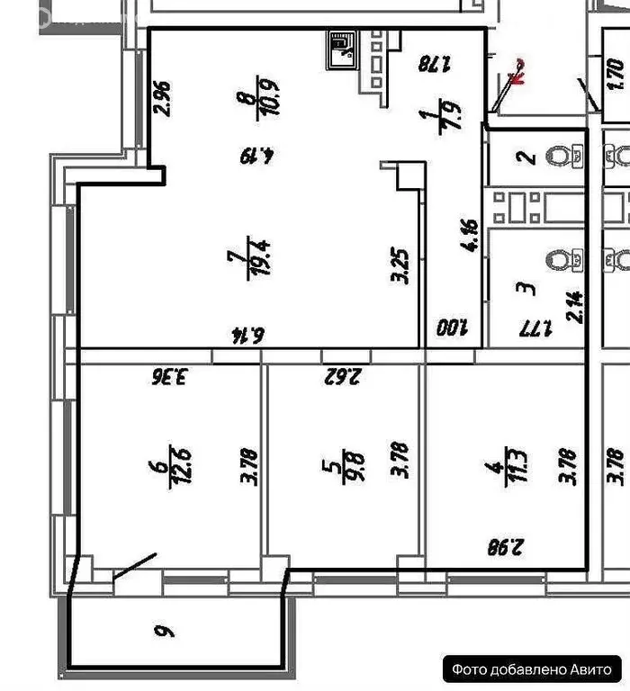 4-комнатная квартира: Красноярск, улица Лесников, 25 (79 м) - Фото 1