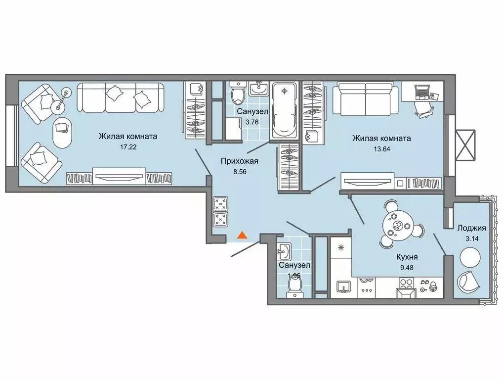 2-комнатная квартира: Ульяновск, микрорайон Новый Город, 10-й квартал ... - Фото 1