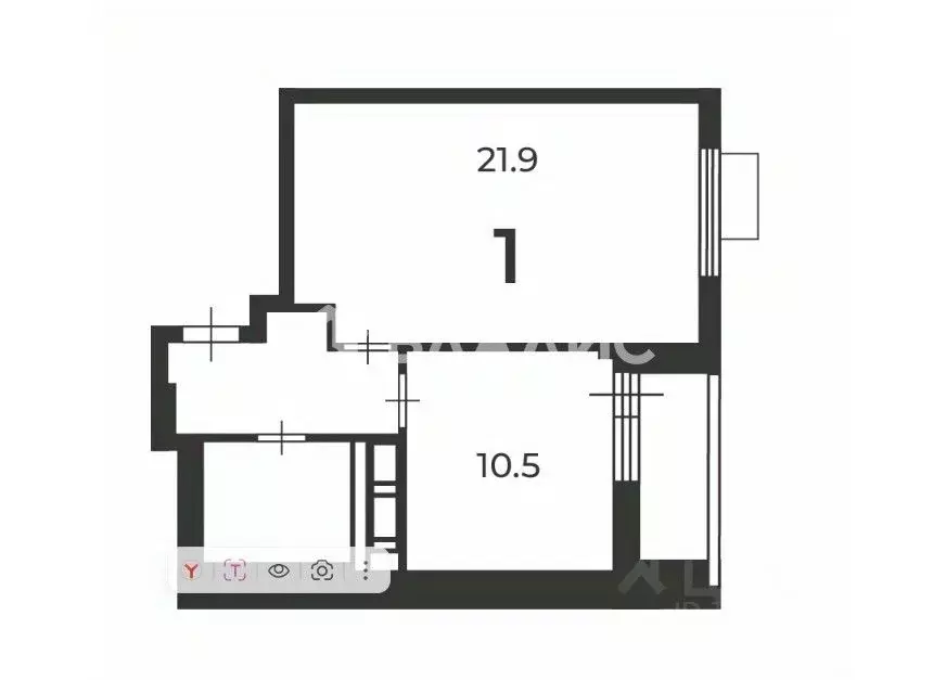 1-к кв. Москва ул. Маршала Чуйкова, 9А (41.5 м) - Фото 2