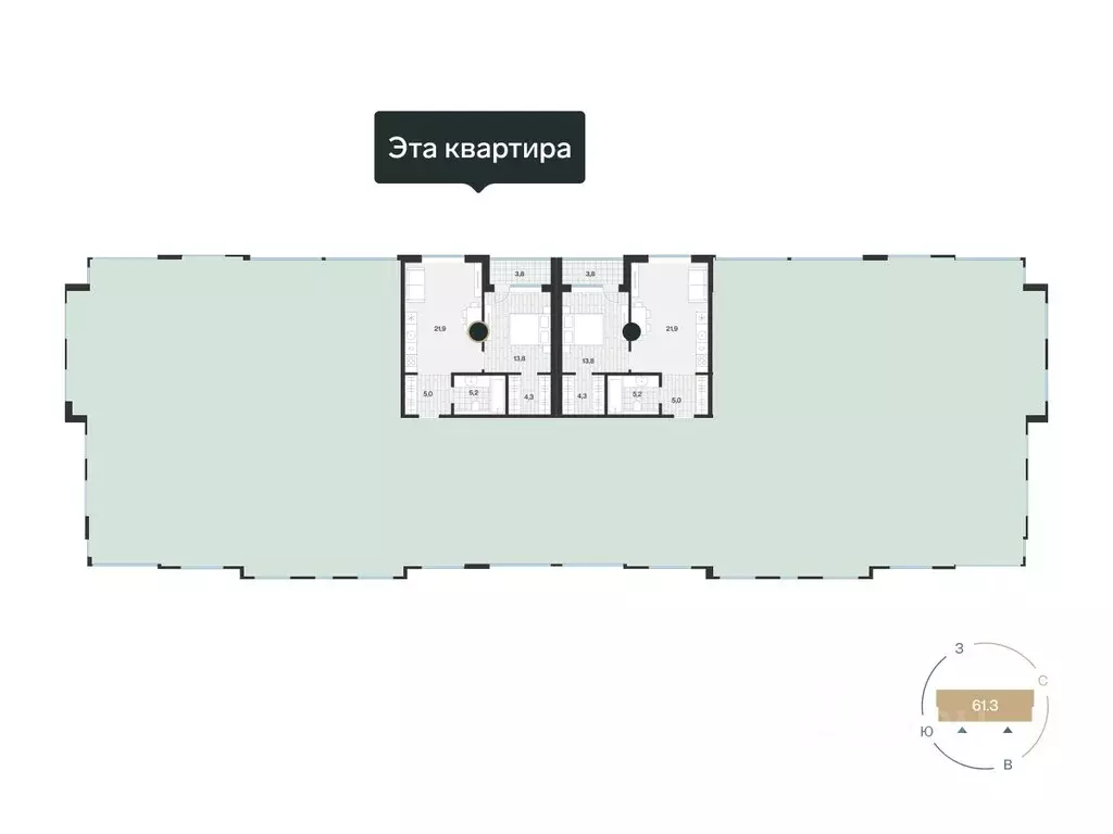 1-к кв. Тюменская область, Тюмень ул. Игоря Комиссарова, 8 (51.99 м) - Фото 1