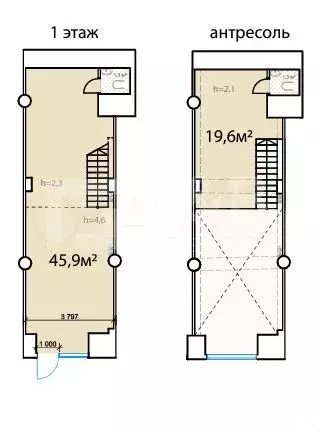 Продам помещение свободного назначения, 65.5 м - Фото 1