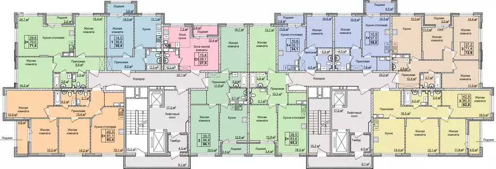 Квартира-студия: Нижний Новгород, ЖК Мои Цветы (27.5 м) - Фото 2