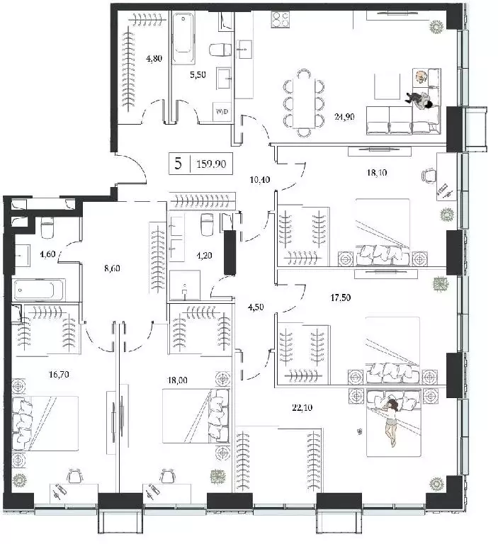 Продается 5-комнатная квартира - Фото 1