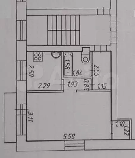 1-к. квартира, 32 м, 3/3 эт. - Фото 0