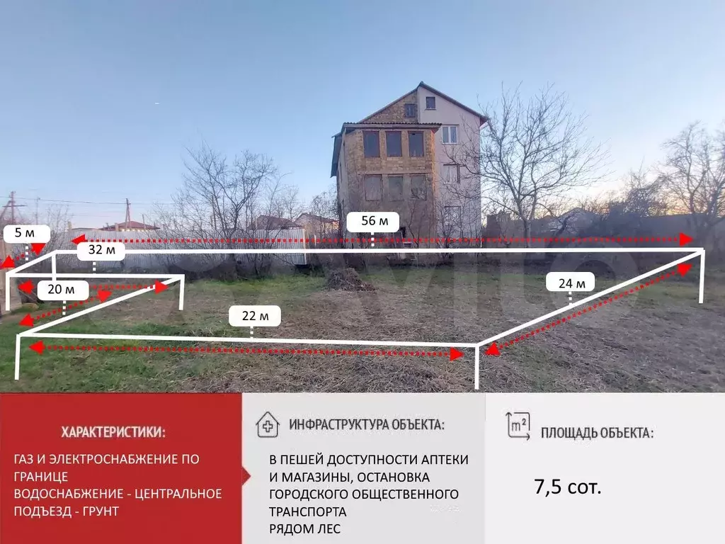 Участок 7,5 сот. (ИЖС) - Фото 0