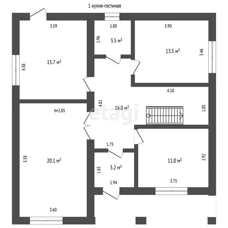 Дом в деревня Дергачевка, улица Дружбы (125.3 м) - Фото 1