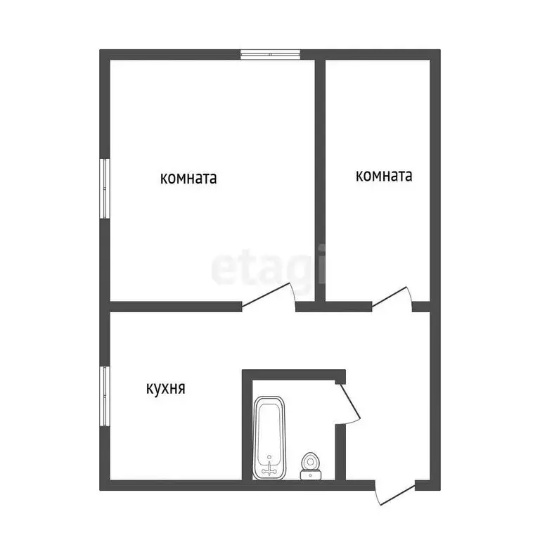 2-комнатная квартира: Ангарск, 74-й квартал, 10 (46.4 м) - Фото 0
