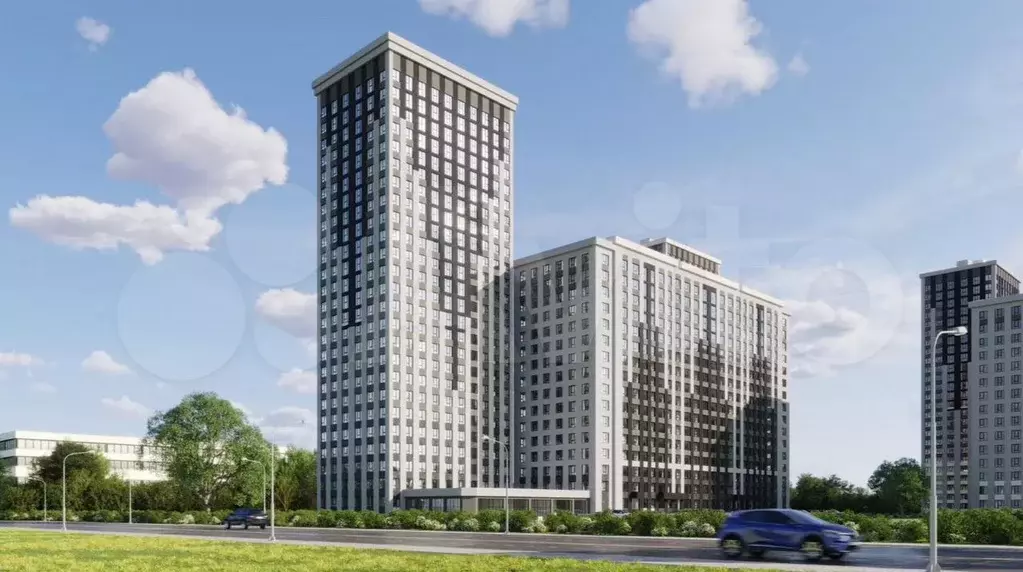 2-к. квартира, 46,6 м, 17/25 эт. - Фото 1