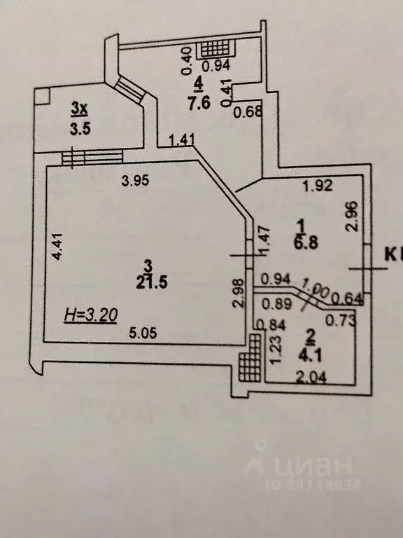 1-к кв. Ростовская область, Ростов-на-Дону Тарасовская ул., 20 (40.0 ... - Фото 1