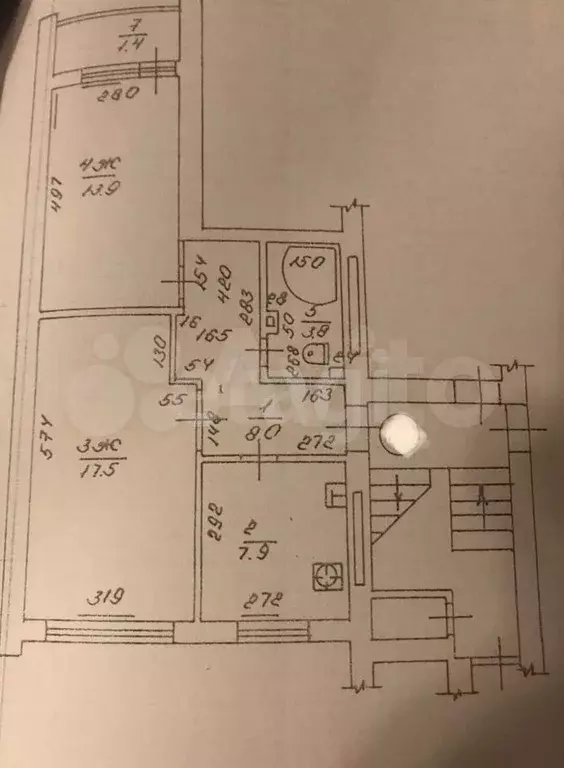 2-к. квартира, 52,5 м, 1/5 эт. - Фото 0