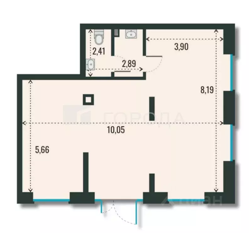 Офис в Новосибирская область, Новосибирск ул. Шевченко, 19/1 (71 м) - Фото 2