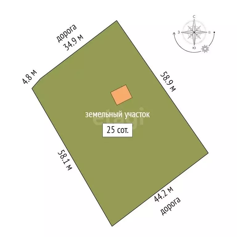 Дом в Первомайское сельское поселение, село Ключевое, Подгорная улица, ... - Фото 2