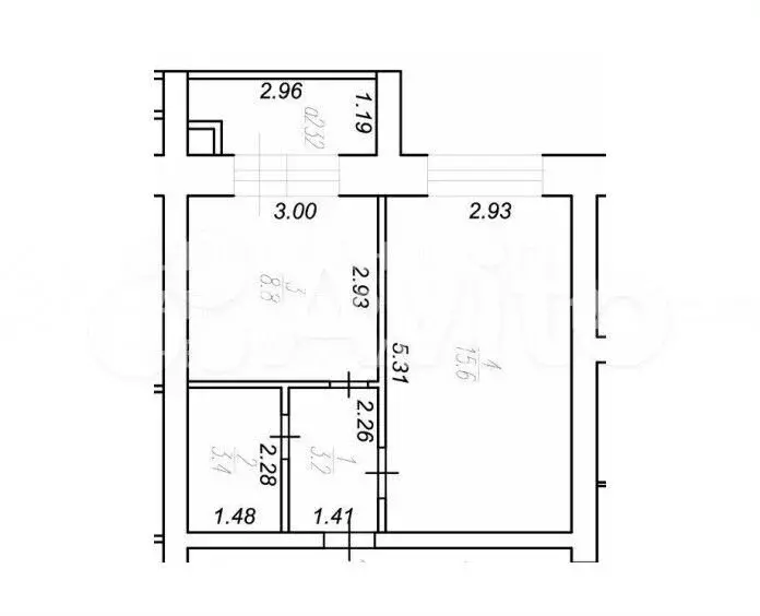 1-к. квартира, 31 м, 7/10 эт. - Фото 0