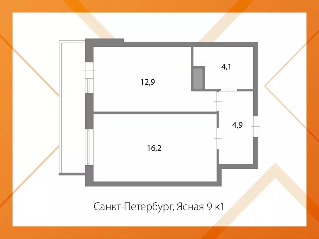 1-к кв. Ленинградская область, Всеволожский район, Заневское городское ... - Фото 2