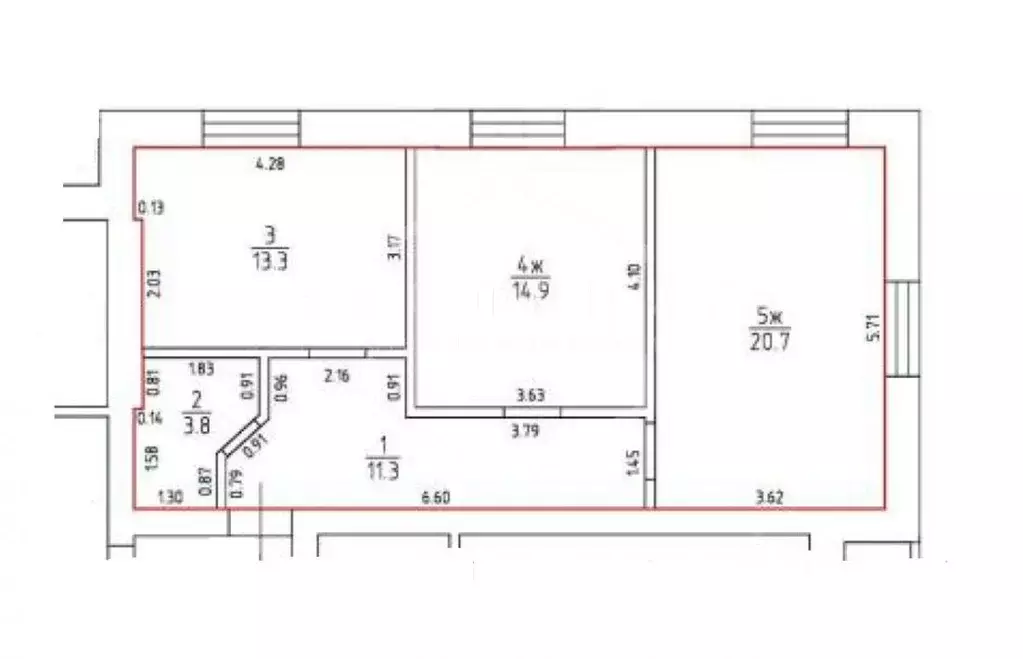 2-к кв. Калининградская область, Пионерский ш. Калининградское, 17Б ... - Фото 1