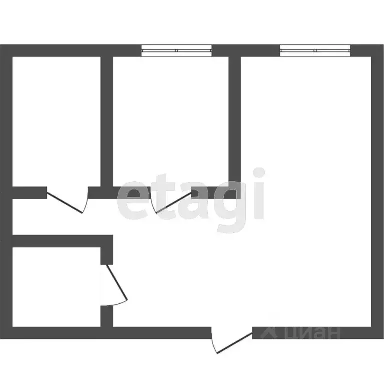 2-к кв. Томская область, Томск ул. Ивана Черных, 127 (54.0 м) - Фото 2