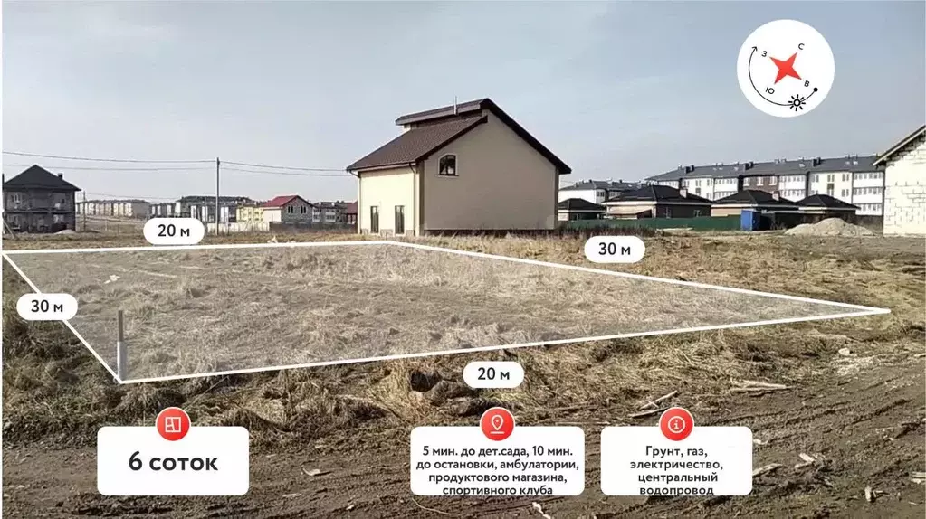 Участок в Калининградская область, Гурьевский муниципальный округ, ... - Фото 2