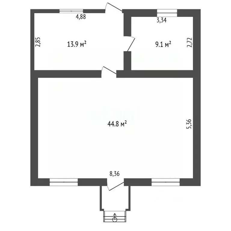 Дом в Амурская область, с. Тамбовка ул. Северная, 116 (74 м) - Фото 1