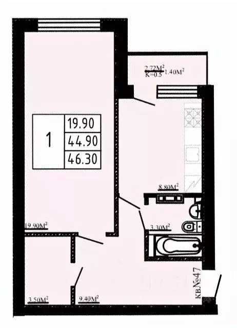 1-к кв. Ленинградская область, Коммунар г. Гатчинский муниципальный ... - Фото 1