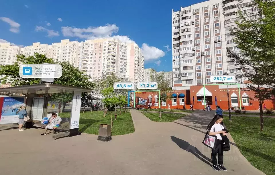 Торговая площадь в Москва Братиславская ул., 15К1 (44 м) - Фото 1