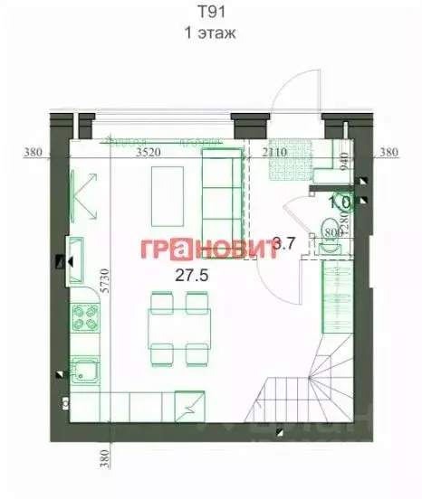 Таунхаус в Новосибирская область, Новосибирский район, Мичуринский ... - Фото 0