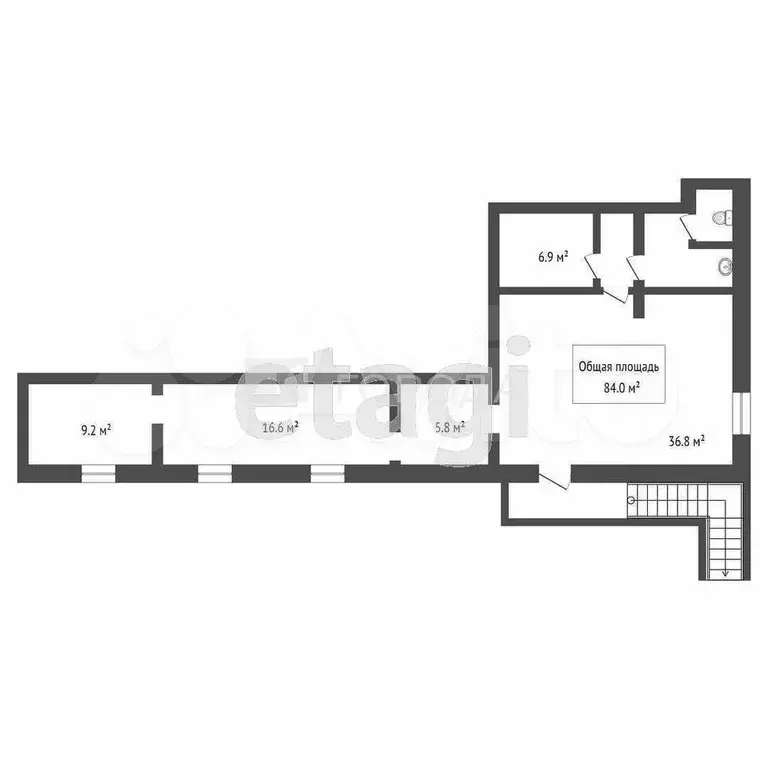Продам помещение свободного назначения, 87.2 м - Фото 0