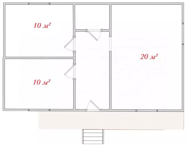 Дом в Крым, Сакский район, Уютненское с/пос ул. Центральная (75 м) - Фото 2