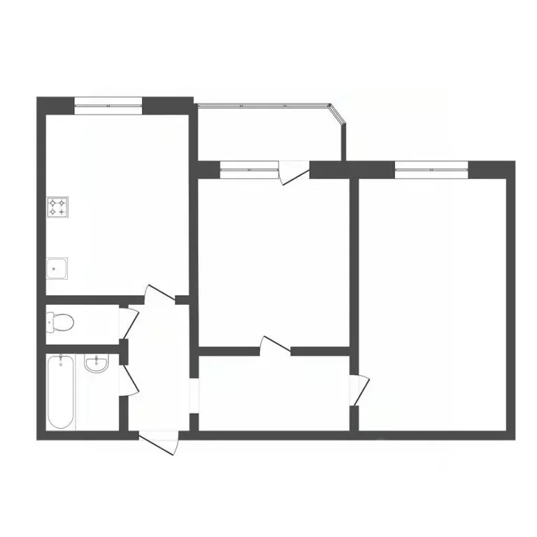 2-к кв. Тюменская область, Тюмень ул. Мельникайте, 122 (60.1 м) - Фото 2