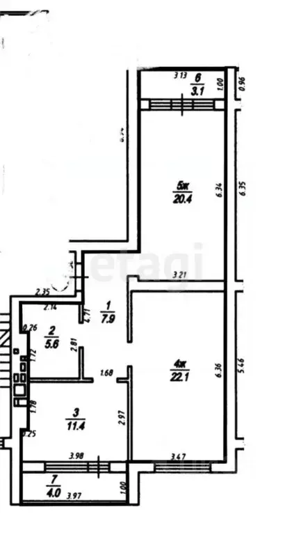 2-к кв. Калининградская область, Гурьевск Советская ул., 3 (67.4 м) - Фото 2