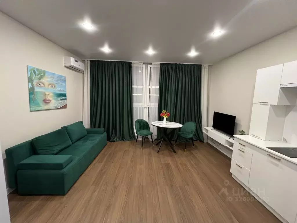 Студия Краснодарский край, Краснодар ул. Ивана Беличенко, 92к1 (27.5 ... - Фото 1