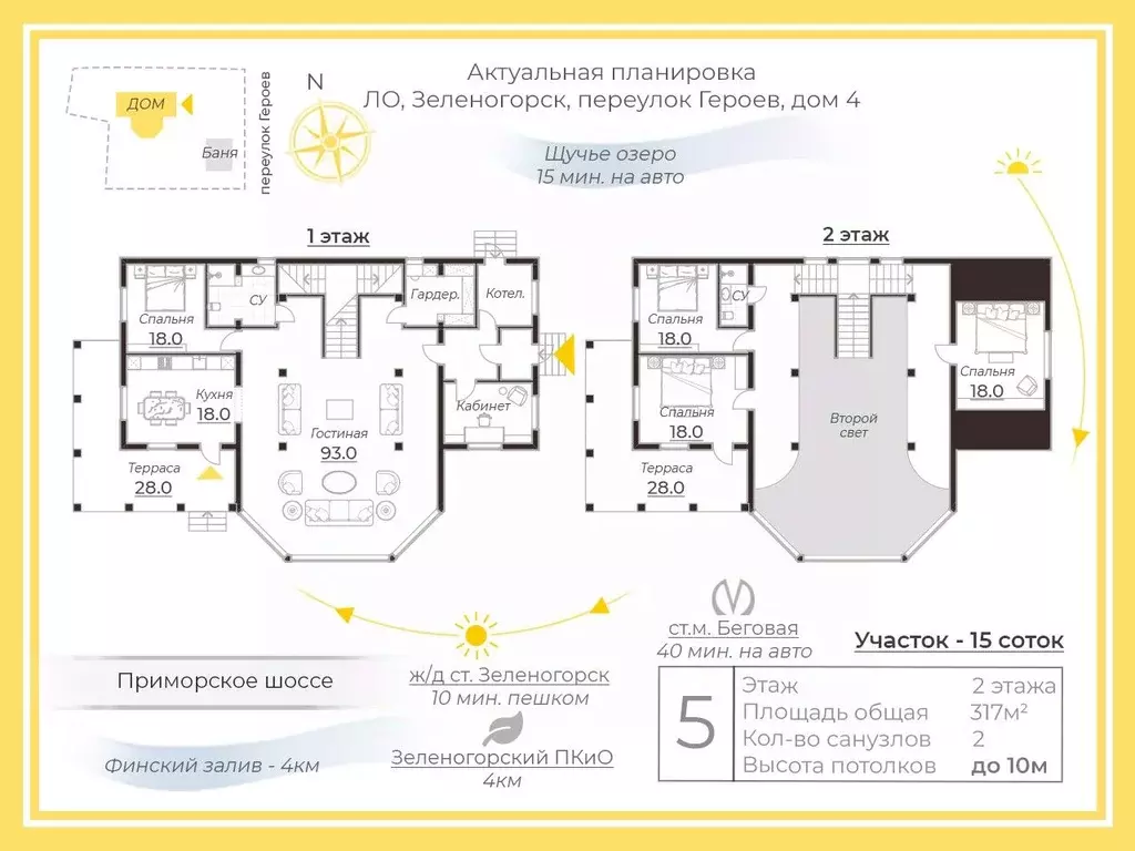 Дом в Санкт-Петербург, Санкт-Петербург, Зеленогорск пер. Героев, 6 ... - Фото 2