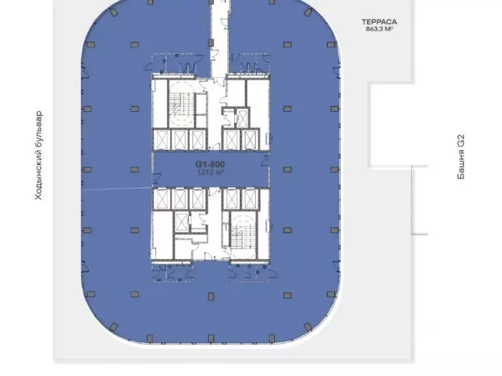 Офис в Москва Ходынский бул., 20А (2075 м) - Фото 1