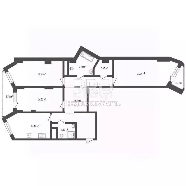 3-к кв. Ярославская область, Ярославль Советская ул., 69к2 (96.7 м) - Фото 2