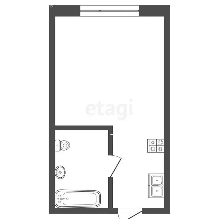 1к в -комнатной квартире (15 м) - Фото 1