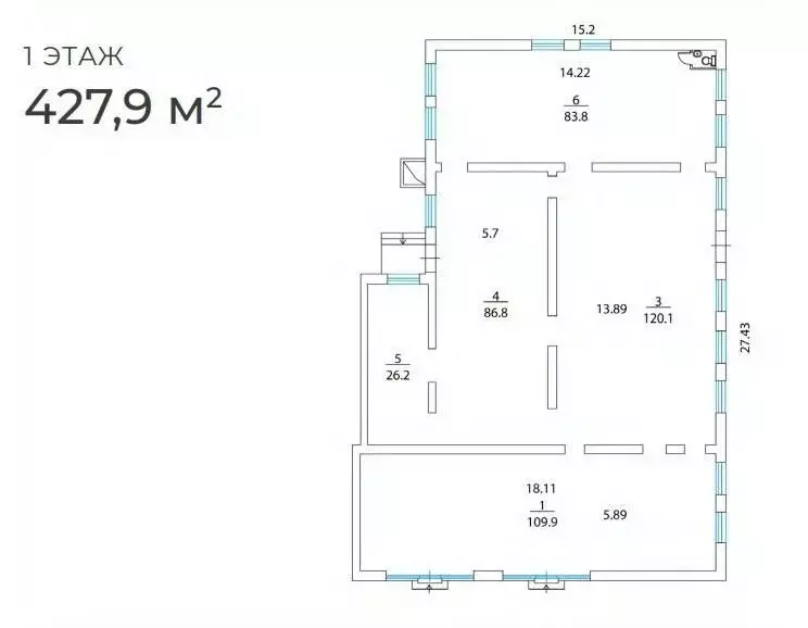 Торговая площадь в Москва Краснодарская ул., 57К2 (428 м) - Фото 1