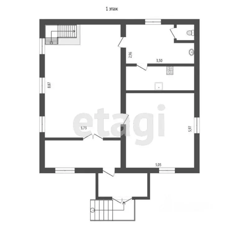 Дом в Тюменская область, Тюмень Локомотивная ул. (425 м) - Фото 1