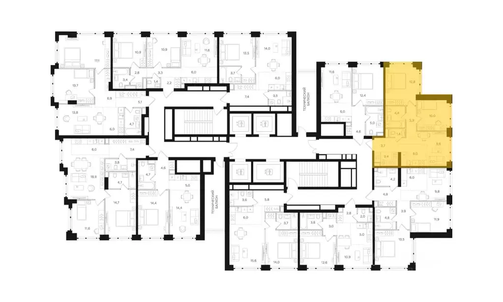 2-к кв. Москва Открытое ш., вл9 (54.6 м) - Фото 2